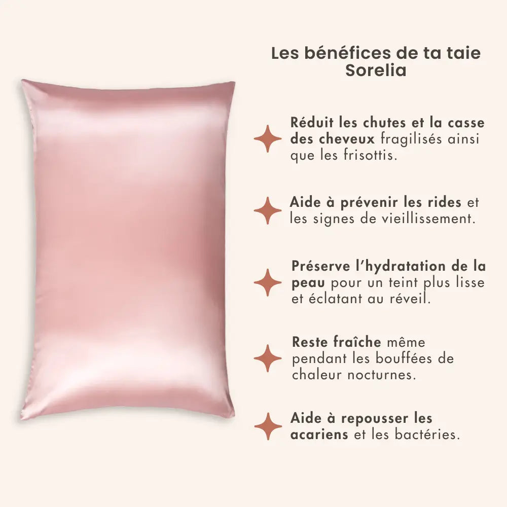 Taie 100% soie – Sorelia