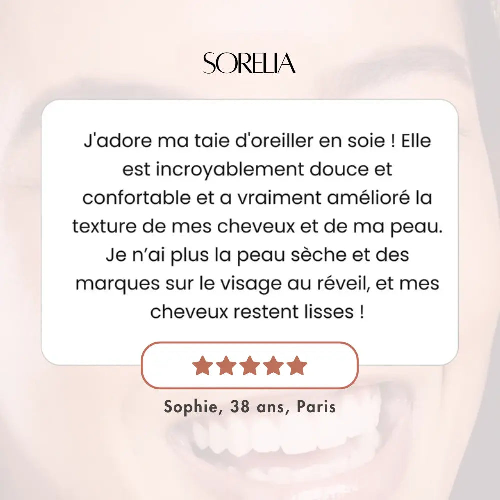 Taie 100% soie – Sorelia